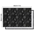 thumbnail image 6 of Black Gothic Sun Moon Pattern Summer Placemats Table Placemats Set Of 4-Linen Kitchen Washable Placemats Table Mats 11.8"x17.7" Non-Slip Heat Resistant, 6 of 6