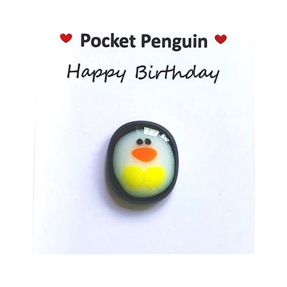 Steadline Mini Penguin Pocket Toy Romantic Valentine's Day Gift for Couples with Cute Design Unique Stress Reliever Present for Birthday Anniversary Celebration