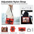 thumbnail image 7 of Case for iPad 9th/8th/7th Generation 10.2 inch Case with Shoulder Strap, Shockproof Handle Kickstand, Red, 7 of 7