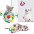 thumbnail image 4 of PC pelotas de juguete para gatos-juguete colorido de pelota para gatos campana integrada Interac, 4 of 5
