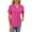 Hot Pink, variant on Riforla Womens Solid Color Large Loose Round Neck Funny Printed Short Sleeved T Shirt T-shirts for Women White M