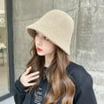 thumbnail image 4 of Classic Warm Bucket Hat for Women Beanies for Women Berets Fall Winter Hat Womens Snow Cap Handwear Travel Outdoor, 4 of 7