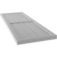 thumbnail image 6 of Ekena Millwork 17 1/2"W x 59"H Americraft Five Board Exterior Real Wood Two Equal Panel Framed Board-n-Batten Shutters (Per Pair), Primed, 6 of 9