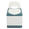 thumbnail image 1 of Portable Toilet Foldable Strong Load Bearing Mobile Bedside Commode Chair With Wide Seat For Adults Elderly Pregnancy, 1 of 5