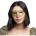 thumbnail image 5 of Antifaz Venecia Felina, dorado, elástico, adornos, baile de máscaras, Venecia, carnaval, fiesta temática, disfraces JM MX-0135840FYD, 5 of 5