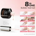 thumbnail image 5 of modelones Builder Nail Gel, 2 Pcs Cover Nude and Rose Pink Gel Builder for Thickening Apex Building 8-in-One Rubber Color Base Polish Strengthener Extension LED Lamp Cured 10 ml DIY Home Salon, 5 of 9