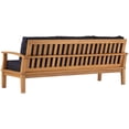 thumbnail image 6 of Lounge Sofa, Wood, Brown Natural Blue Navy, Modern Contemporary Urban Design, Outdoor Patio Balcony Cafe Bistro Garden Furniture Hotel Hospitality, 6 of 10