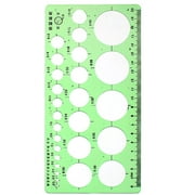 Unique Bargains 2mm-40mm Diameter Range Circles Measuring Drawing Stencil Template Ruler Supplier