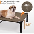 thumbnail image 3 of Elevated  Bed with Canopy, Portable   with Removable Shade Tent, Outdoor Raised Pet  Cooling Bed for Dogs, 3 of 6