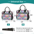 thumbnail image 2 of Large Insulated Lunch Bags for Women Men Leakproof Thermal Meal Lunch Tote Bag for Office Work Picnic Travel Colorful Lotus Pattern 12L, 2 of 6