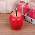 thumbnail image 5 of Red Apple Shaped Fragrant Candle Creative Romantic Wedding Birthday Xmas Party Home Decorations Artificial Apple Wax Candle, 5 of 5