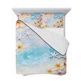 thumbnail image 7 of Summer Coastal Queen Size Down Alternative Comforter, Lightweight Comforter Quilt Bedding Set with Pillow Shams Ocean Beach Starfish Botanical Flowers All Seasons Bed Comforter Duvet Insert 90"x96", 7 of 7