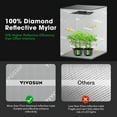 thumbnail image 3 of VIVOSUN D436 2-in-1 4x3 Grow Tent, 48"x36"x72" High Reflective Mylar with Multi-Chamber and Floor Tray for Hydroponic Indoor Plant, 3 of 10