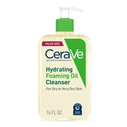 CeraVe Hydrating Foaming Oil Cleanser for Dry to Very Dry Skin Fragrance Free, 16 Oz, 6 Pack
