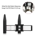 thumbnail image 3 of Sonew Car Wheel Rim Bolt Pattern Sliding Measuring Gauge Tool PCD Ruler 4 5 6 8 Lug, PCD Ruler,Wheel Rim Gauge, 3 of 8