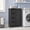 Black, variant on LEDREM Bathroom Floor Cabinet, Wooden Freestanding Side Storage Organizer with 4 Drawers and Adjustable Shelves for Bathroom, White