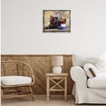thumbnail image 3 of Stupell Industries Rustic Lodge Cowboy & Horse Gallop Gray Floating Frame Canvas Art, 21 x 17, by Julie T. Chapman, 3 of 7