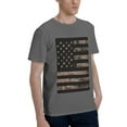 thumbnail image 2 of Bingfone American Flag With Desert Camouflage Men'S Loose Fit Short-Sleeve Pocket T-Shirt, 2 of 7