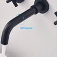 thumbnail image 3 of Bathroom Faucet Wall Mounted Bathroom Sink Faucet, 3 of 10
