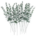 thumbnail image 1 of 30 piezas de tallos de eucalipto decorativos, hojas artificiales de eucalipto, ramas de vegetación artificial, 1 of 7