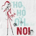 thumbnail image 2 of Men's The Nightmare Before Christmas Ho Ho Oh No Sandy Claws Graphic Tee White Small, 2 of 5