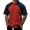 C1 Red, variant on Yuncity Mens Tops Ice Silk Crew Neck Raglan Sleeve Colorblock Summer Breathable Outdoor Daily Wear Men's Tshirts Size L Red