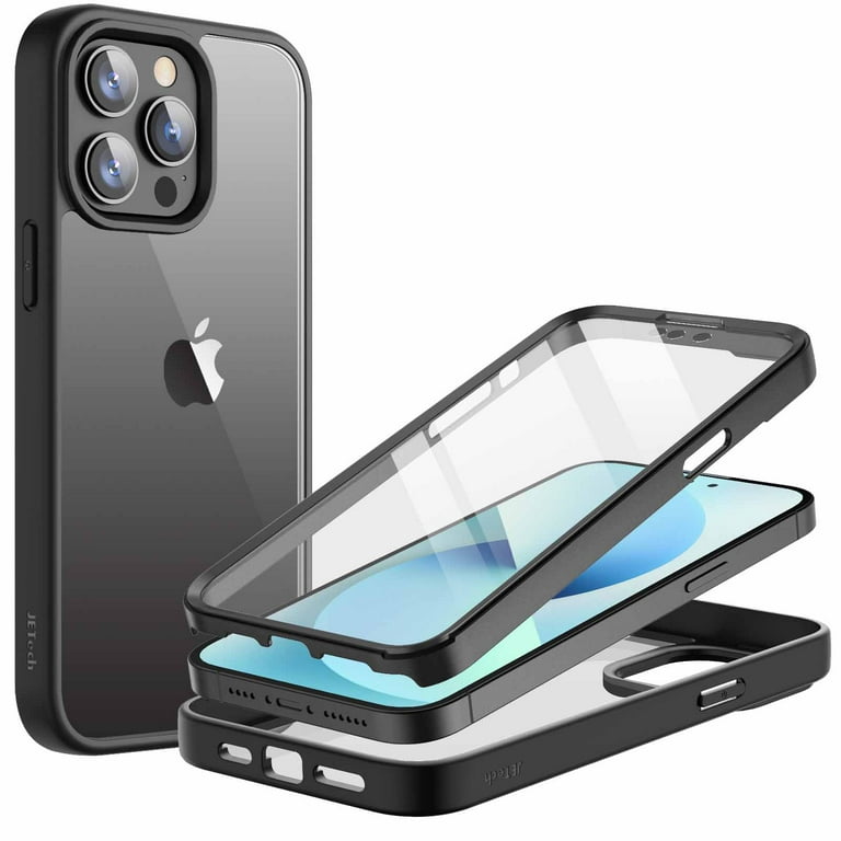 JETech iPhone 13 Bumper Case and Screen Protector with Camera Lens  Protector Bundle