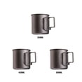 thumbnail image 2 of Soidarity Taza de agua para acampar, taza de bebida turística con mango portátil, cocina hirviendo al aire libre, café, té de la leche, bebida Kits de desorden para acampar 350ML Soidarity OD029767-01, 2 of 6
