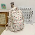 thumbnail image 5 of Orchid Backpack, Aesthetic Daypack, Cute Mini Bookbag, Aesthetic Kawaii Backpacks, Lightweight Travel Bag, Casual Laptop Rucksack, Adjustable Straps Multi Pocket for Travel Daily Work Use, White, 5 of 5