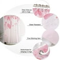 thumbnail image 5 of Valentine''s Day Shower Curtain Heart Design Pattern Shower Curtains for Bathroom Decor Romantic Pink Heart Bath Curtains Sets with Hooks for Valentines Day Home Decor Waterproof Extra Long 72" X 84", 5 of 6