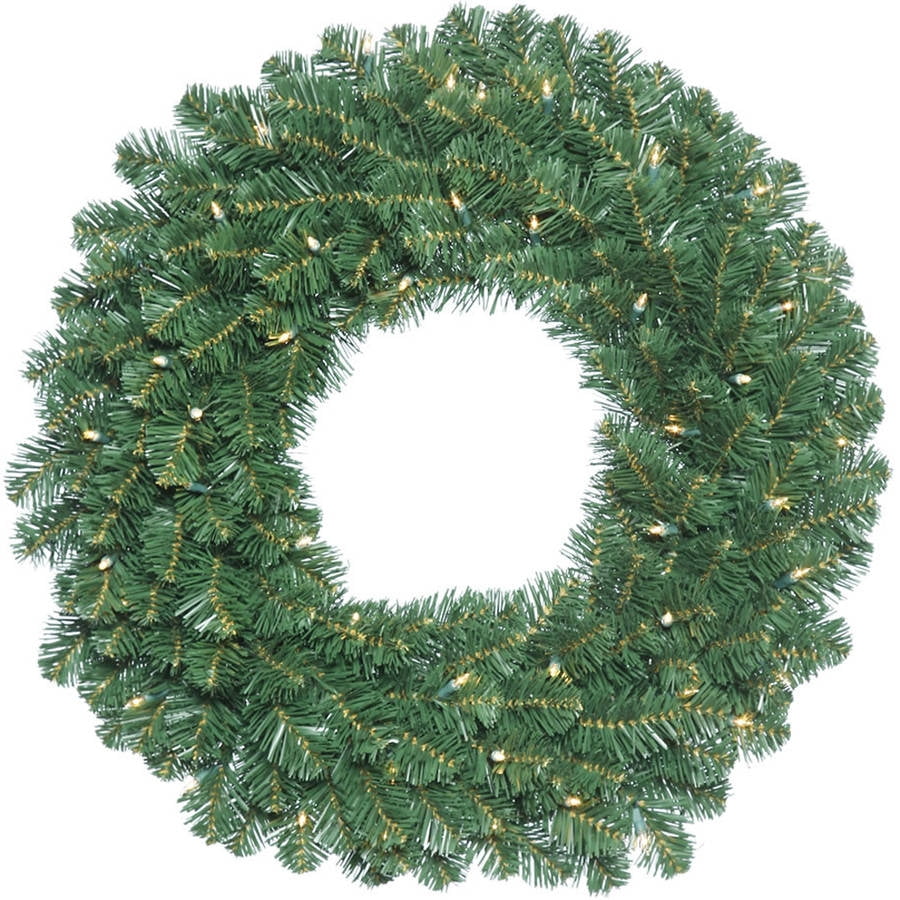 Vickerman 48" Oregon Fir Artificial Christmas Wreath with 150 Clear