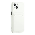 thumbnail image 5 of Allytech Case Compatible with iPhone 15 Plus, [Card Holder] [Soft TPU] [Ultra Slim & Lightweight] Shockproof Anti-Fingerprint Case for iPhone 15 Plus - White, 5 of 7