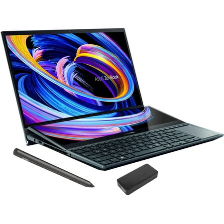 ASUS ZenBook Pro Duo 15 UX582ZM Gaming/Business Laptop (Intel i7-12700H 14-Core, 15.6in 60Hz Touch 4K Ultra HD (3840x2160), GeForce RTX 3060, 16GB LPDDR5 4800MHz RAM, Win 11 Pro) with DV4K Dock
