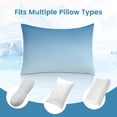 thumbnail image 4 of ALANDA Gradient Cooling Pillow Cases, Arc-Chill Q-max＞0.5 Breathable Soft & Stretch Cooling Pillowcases with Zipper, 2 Pack 20"x30", 4 of 9
