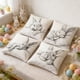 thumbnail image 4 of Estándares de Almohada Decorativa Tamaño Estándar 4Pcs Almohada de Pascua Conejos Huevo Patrones, Almohadas de Pascua 45x45cm Almohadas Decorativas Tirar para el Sofá Y la Decoración Del Hogar, 4 of 6
