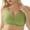 Green, variant on Women Solid-Color Plus-Size Underwear Comfortable Breathable Bra