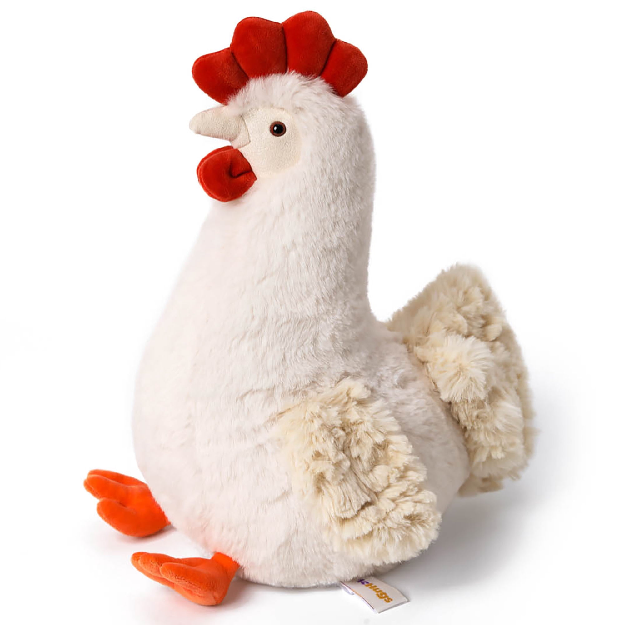 McHugs: Farm Series - Marshmallow Chicken - 7" Stuffed Animal Plush, Soft Weighted Cuddle Toy, Cozy Comfort Play & Nap Companion, Baby-Toddler-Kids