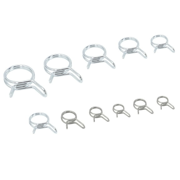 Supvox 150pcs Hose Clips Clamps Double Wire Hose Clamp Carbon Steel Clamping for Ships