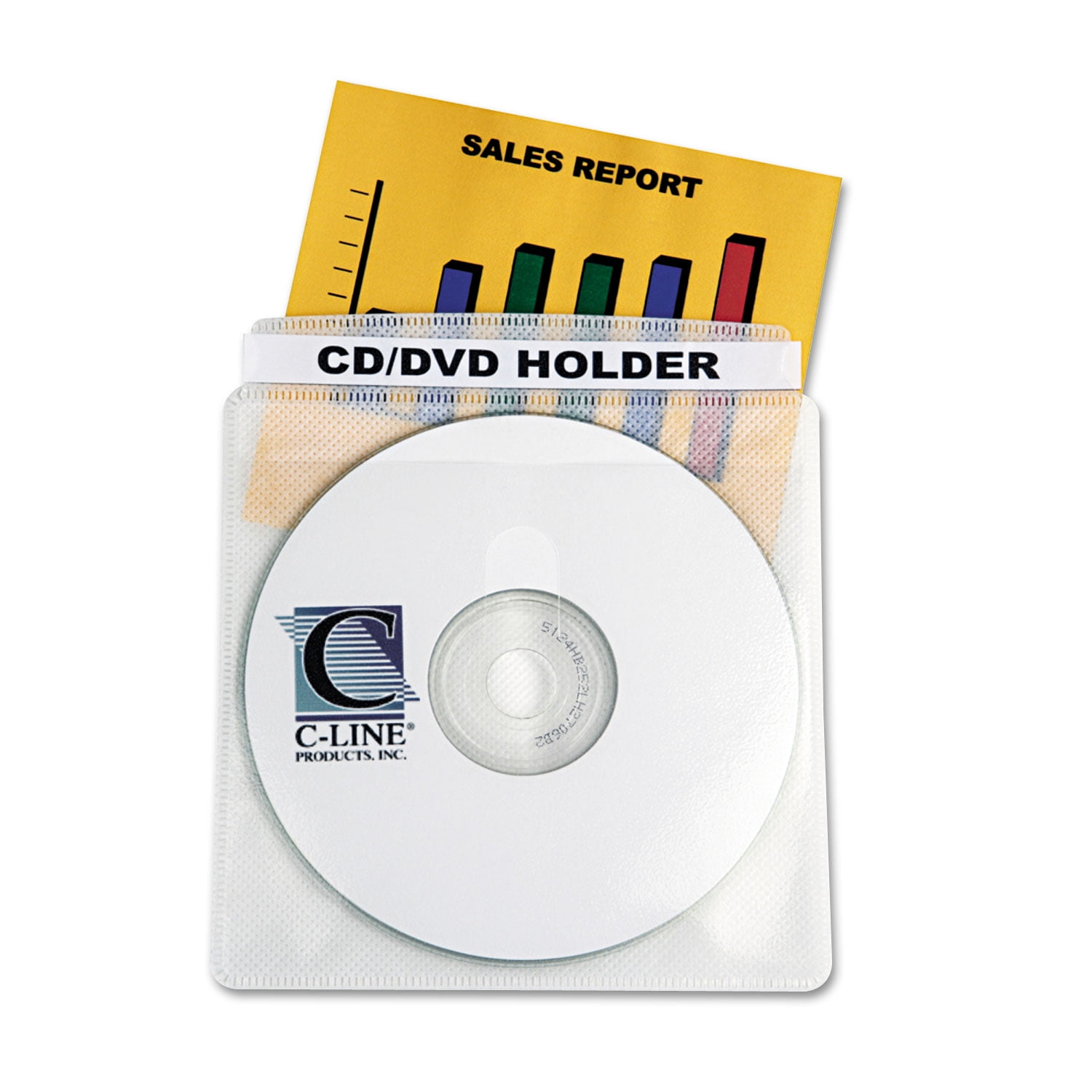 Deluxe Individual CD/DVD Holders, 50/BX, 61988: Computer