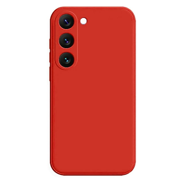PANDACO Étui Souple à Étui Mate Rouge pour Samsung Galaxy S23