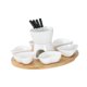 thumbnail image 3 of Kits de fondue de chocolate, juego de cuencos y bandeja para derretir olla caliente, olla caliente para helado, caldera de fuego para queso, chocolate blanco, 3 of 9