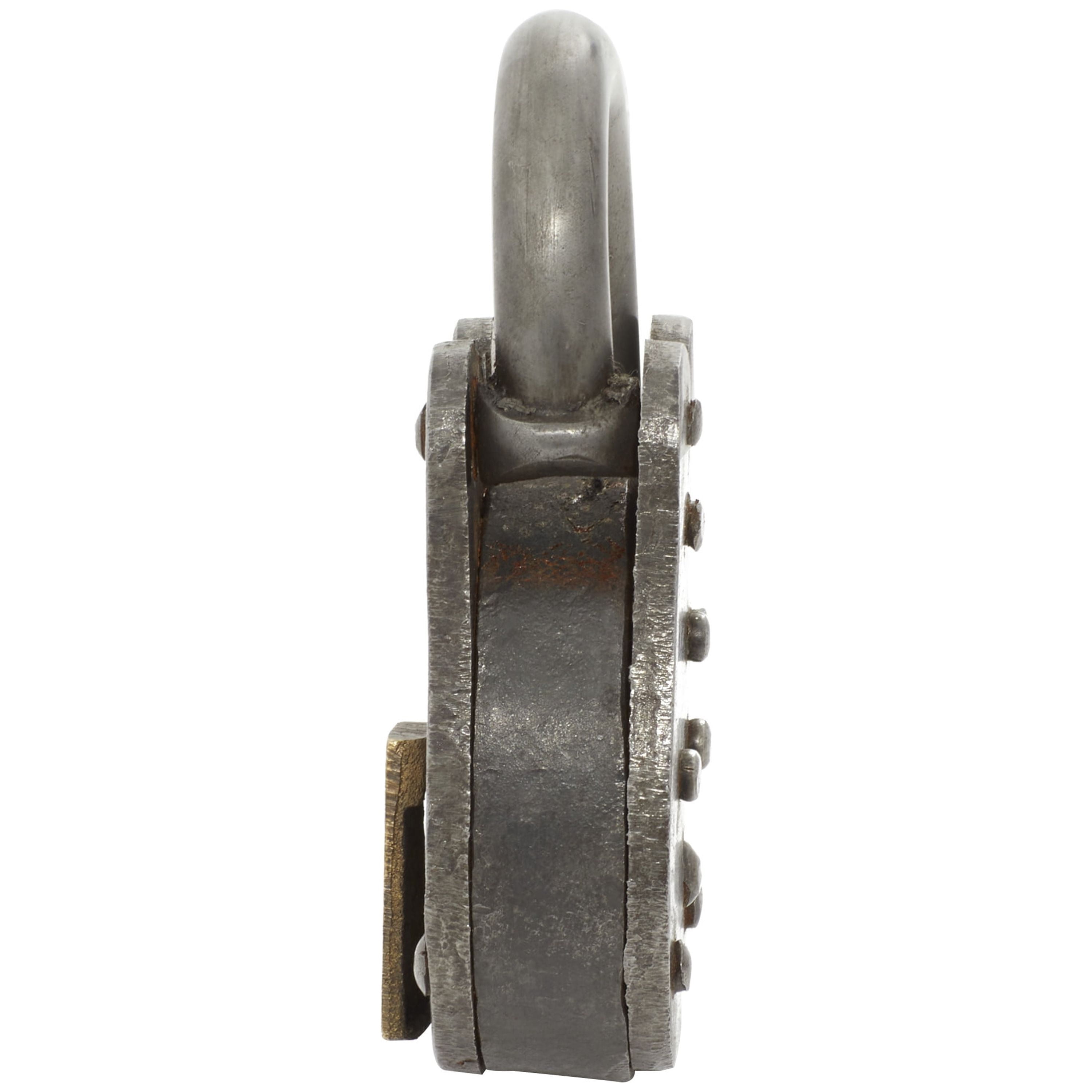 DecMode 2" Gray Brass Lock And Key