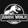 thumbnail image 2 of Girl's Jurassic World: Rebirth Black and White Movie Logo  Graphic T-Shirt, 2 of 4