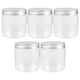 thumbnail image 4 of GOOHOCHY 5 mini frascos de plástico transparente con tapa, 250 ml, contenedores de almacenamiento de plástico para RV y cocina, organización de especias, reutilizables y portátiles., 4 of 8