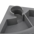 thumbnail image 2 of 2 in 1 Automatic Reptile Feeder Quadrant Reptile Food and Water Bowl for Tortoise Spider LizardGrey S, 2 of 2