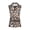 Cow Print & Southwestern Geometric Pattern, variant on Whosucclay Golf Cart Pattern Golf Sleeveless Shirt for Women, Comfortable Women's Sleeveless Golf Shirts Relaxed Fashion Workout Shirts