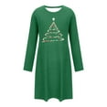thumbnail image 7 of Bovxnpu Nightgowns For Women, Christmas Day Womens' Cotton Nightgown Long Sleeve Sleepwear Nightshirt Lounge Dress Spring Fall Outfits, 7 of 7