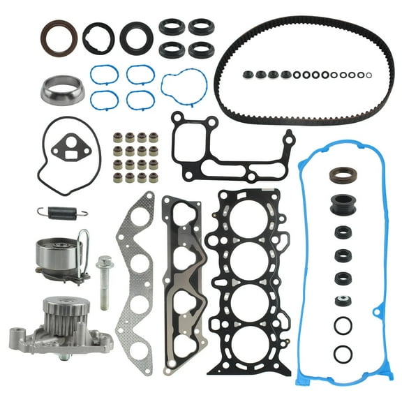 Head Gasket Set & Timing Belt Kit w/ Water Pump For 2001-2005 Honda Civic 1.7L SOHC