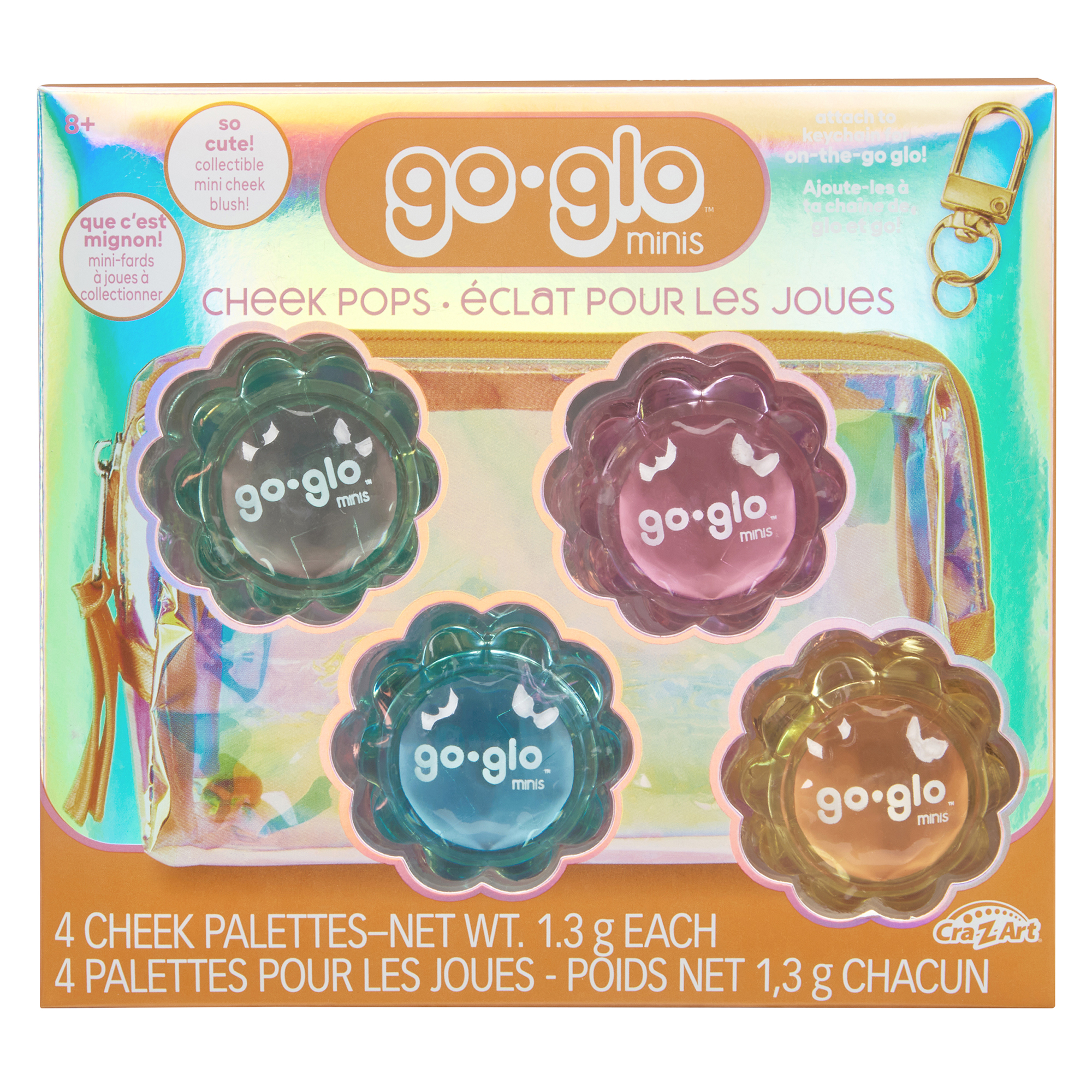Go Glo Mini-jarretelles multicolores Cheek Pop, à partir de 8 ans, unisexe