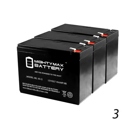 12V 10AH SLA Battery Replaces APC BackUPS Pro 350 USB BP350U - 3